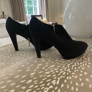 Marc Fisher black suede booties. Size 7.5
